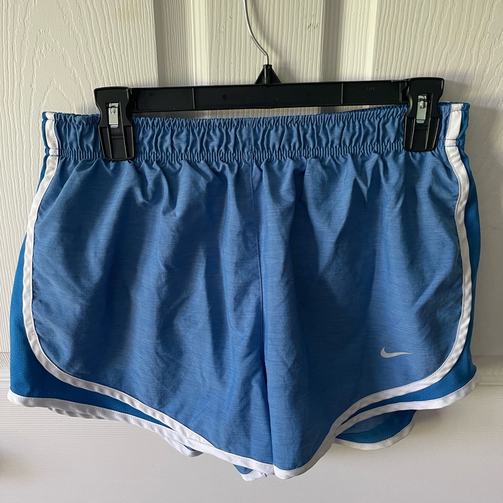 Nike Women's Athletic Shorts in Blue and White